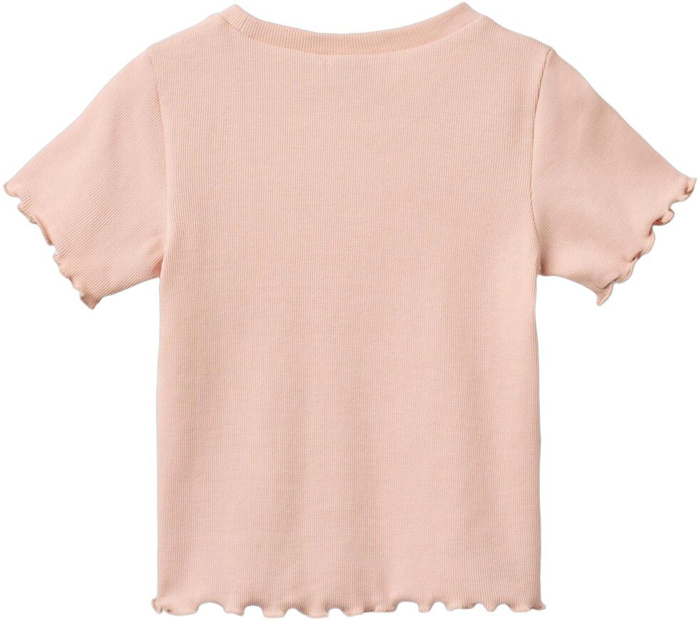 Kort&aelig;rmet Rib T-shirt Alicia