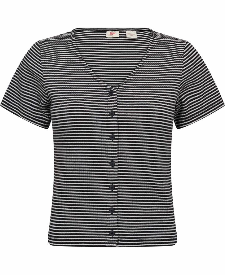 MUSE SS TEE VANILLA STRIPE CAV