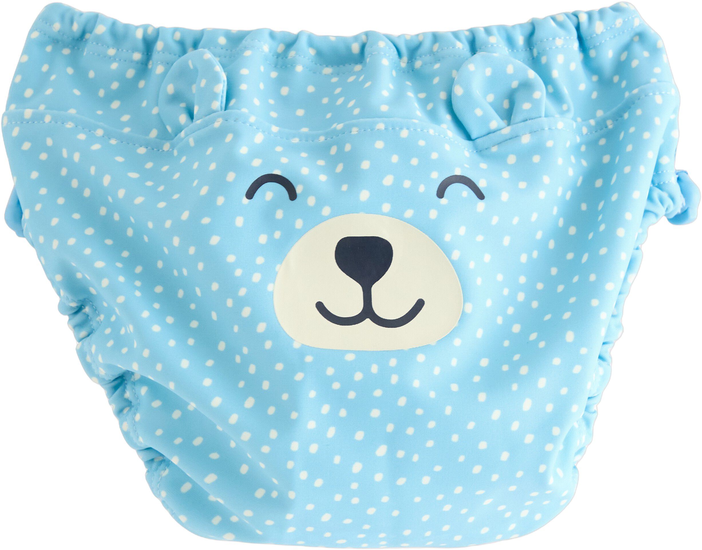 Elastic bathing briefs to prevent o