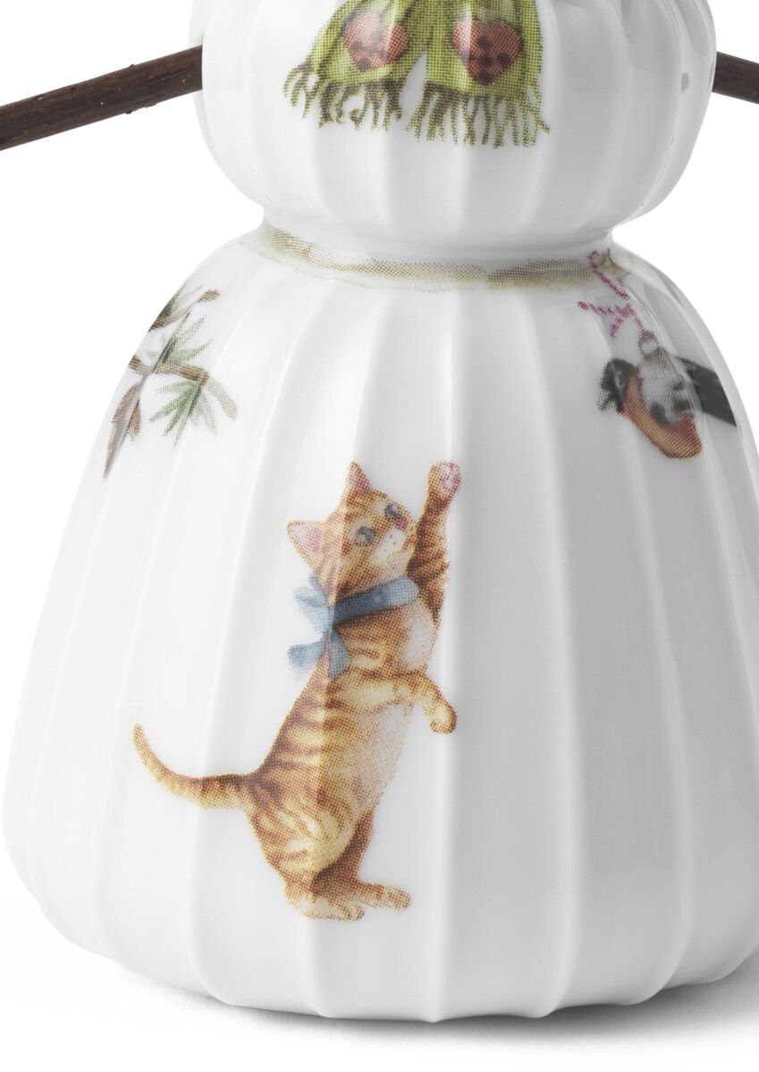 Hammersh&oslash;i Christmas Sn&ouml;gumma H11 vit m. deko