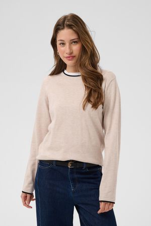 MilaSZ LS Contrast Pullover