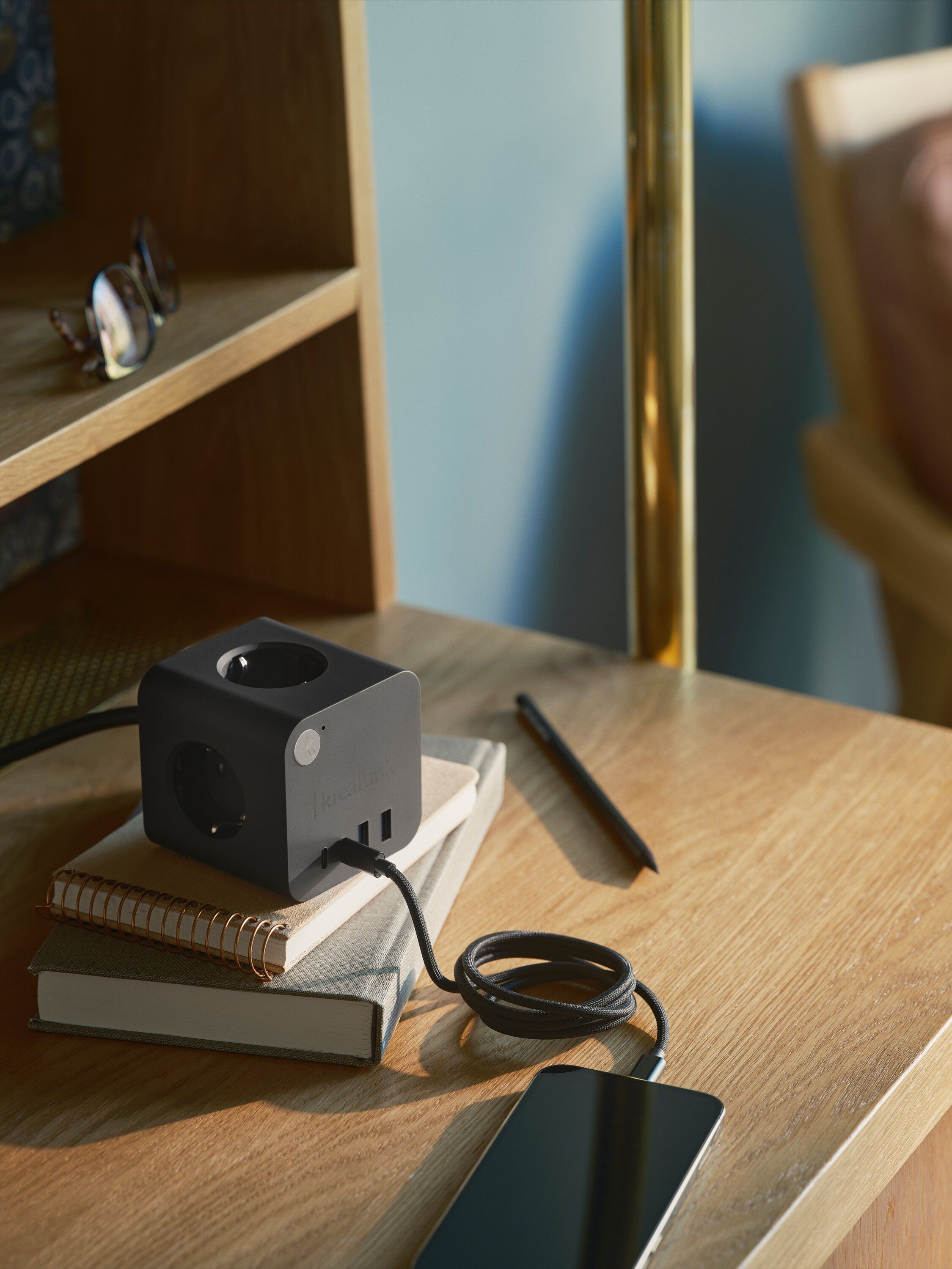 Ampie wired Kraftverk med flera uttag