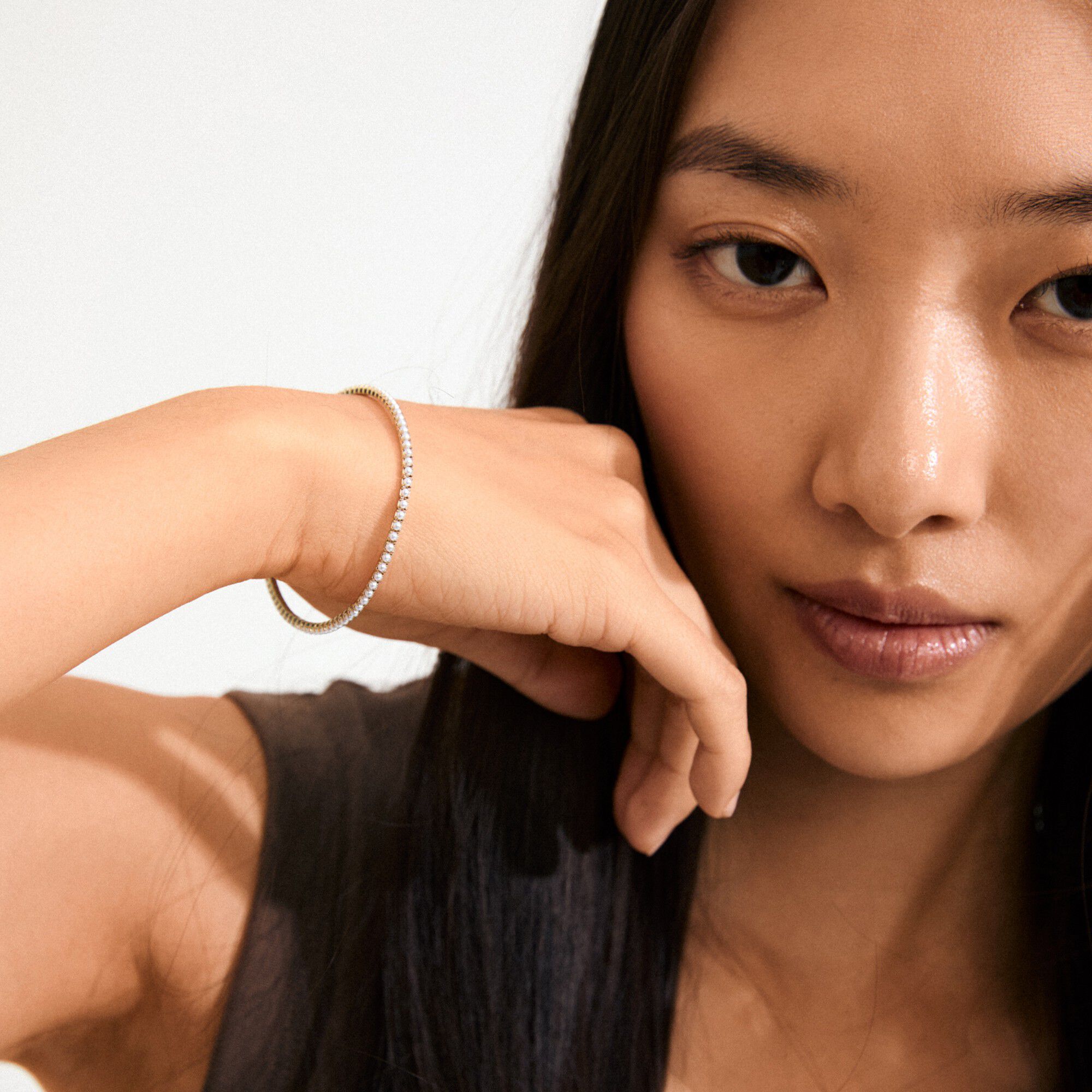 ARASH perle armb&aring;nd guldbelagt Wher