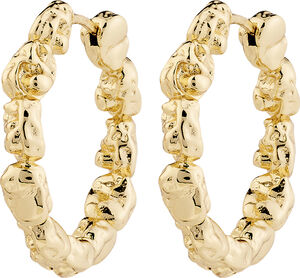 TIDE hoop earrings gold-plated