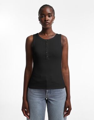 TSELLA SL STRIPE BUTTON RIB VEST JR