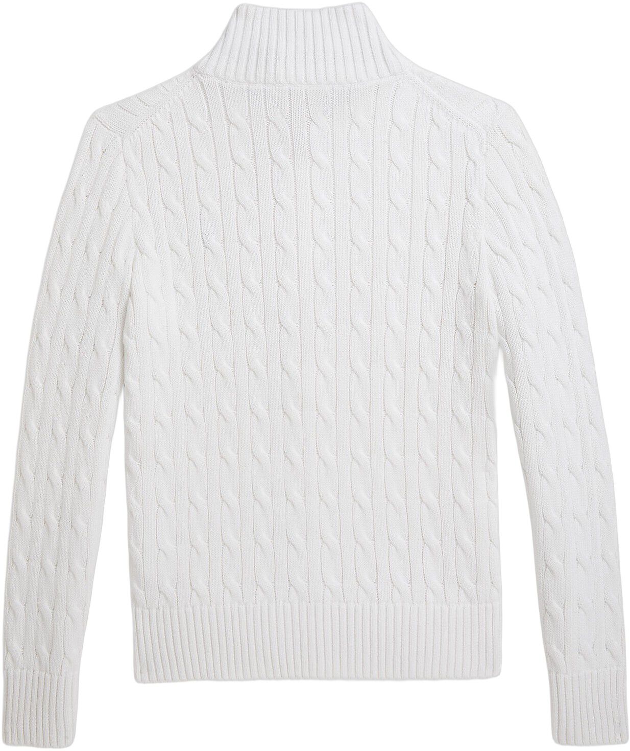 Cable-Knit Cotton Full-Zip Sweater Teens