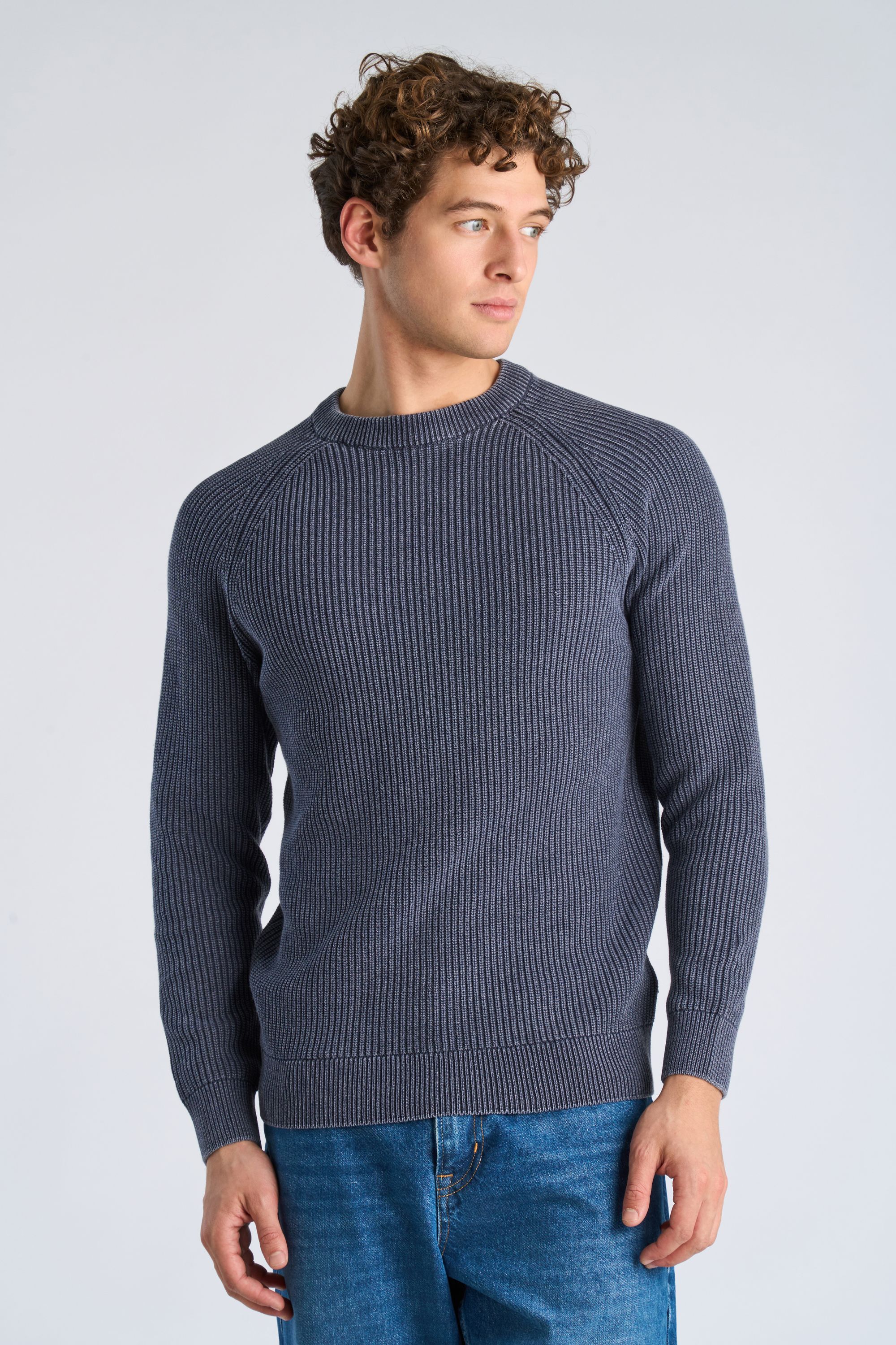 Recycled acid crew neck L/S