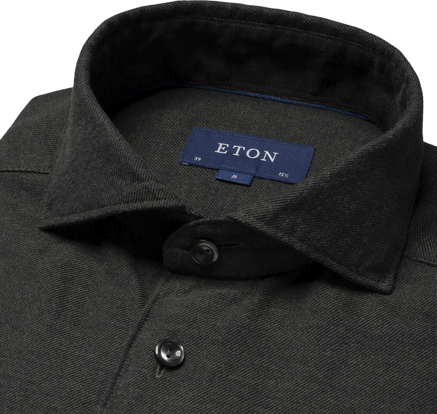 Contemporary Fit Dark Green Flannel Shirt