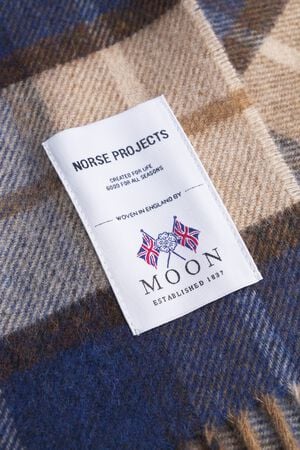 Norse Moon Merino Lambswool Checked Scarf