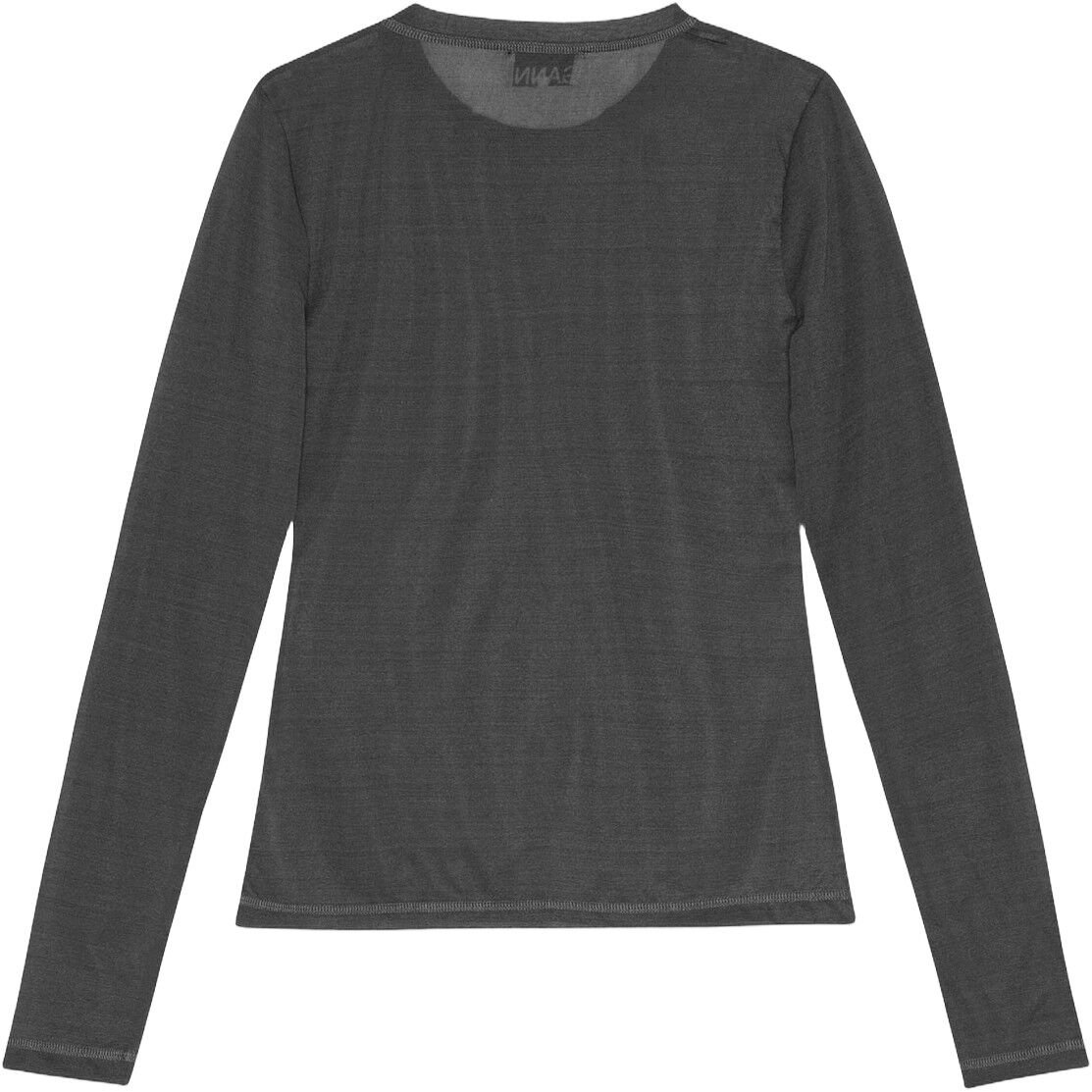 Sheer Mesh Jersey Long Sleeve Top