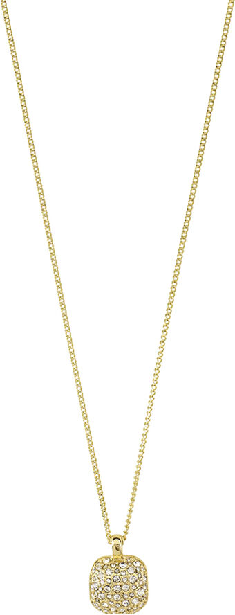 CINDY recycled crystal pendant necklace gold-plated