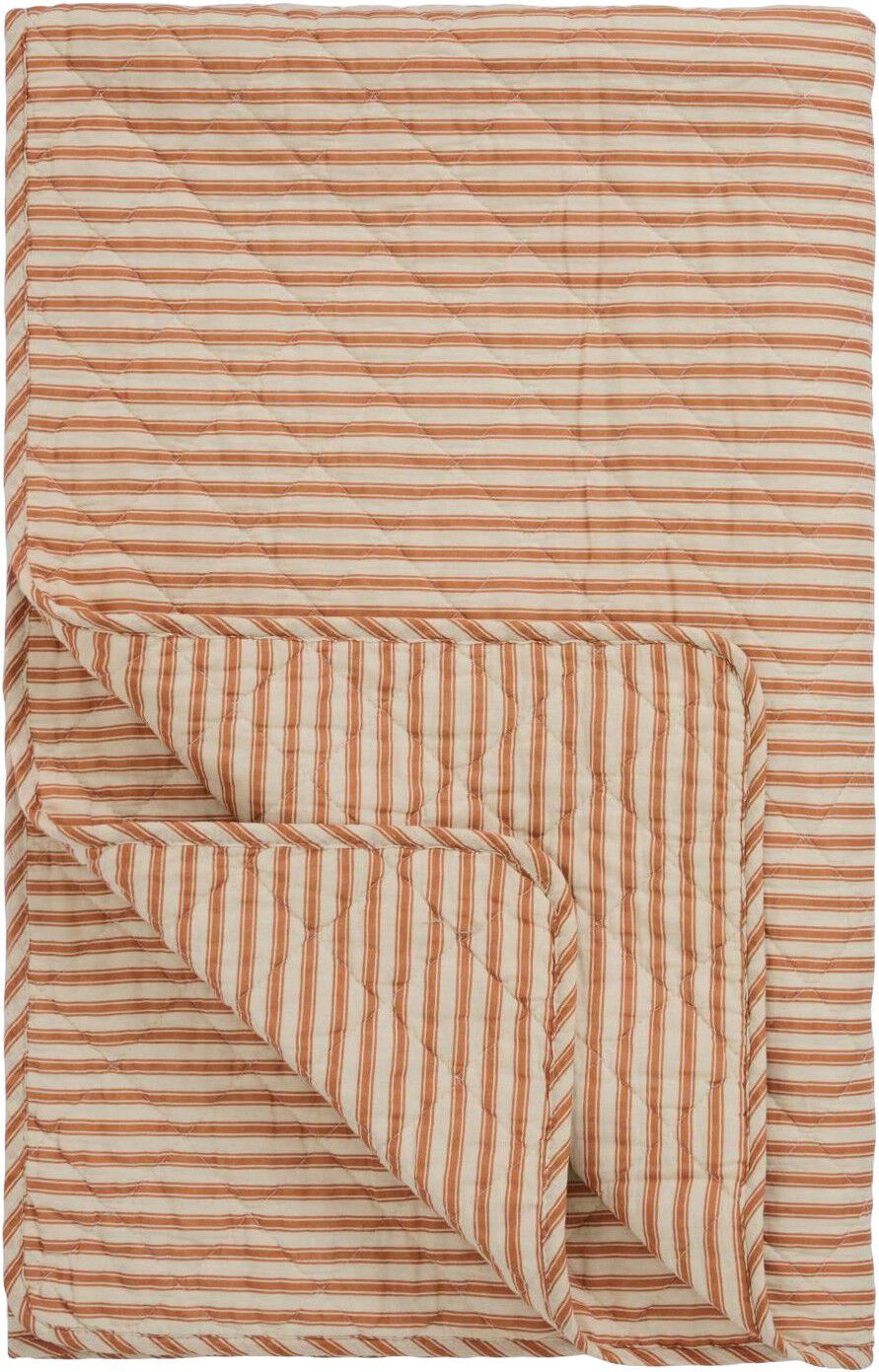 Quilt sand m/sienna striber