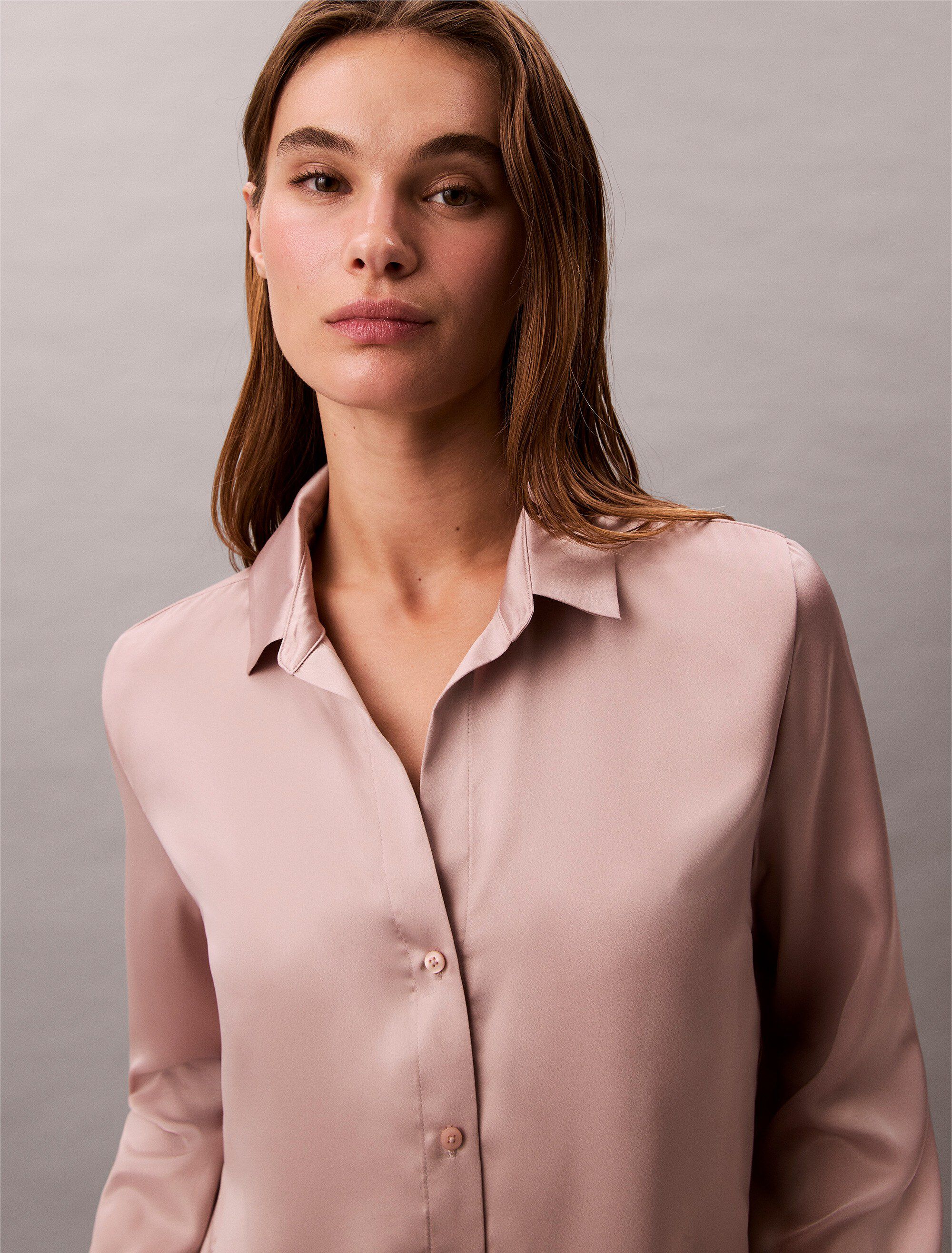 SENSUAL SATIN LOGO SHIRT
