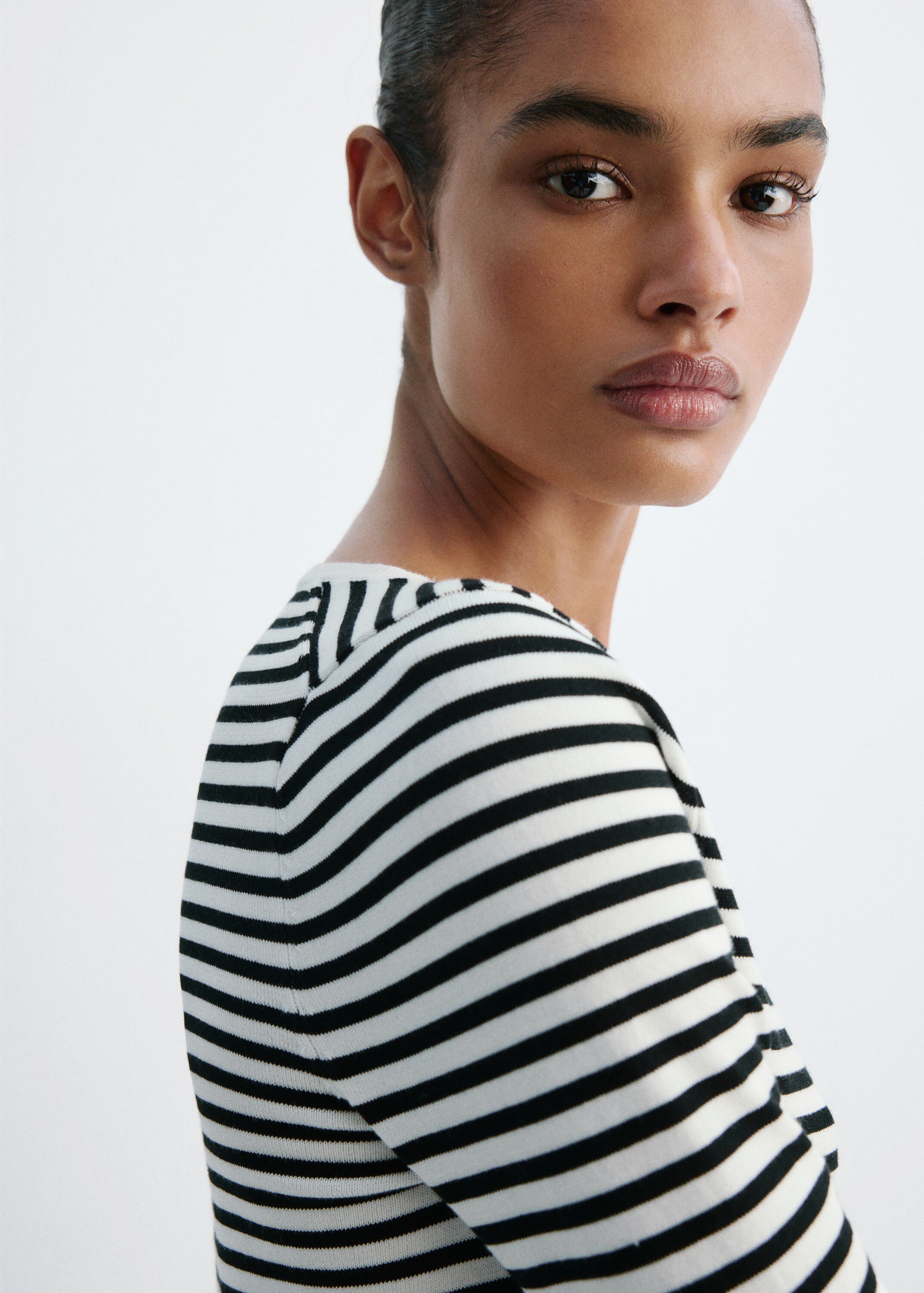 Knit striped sweater