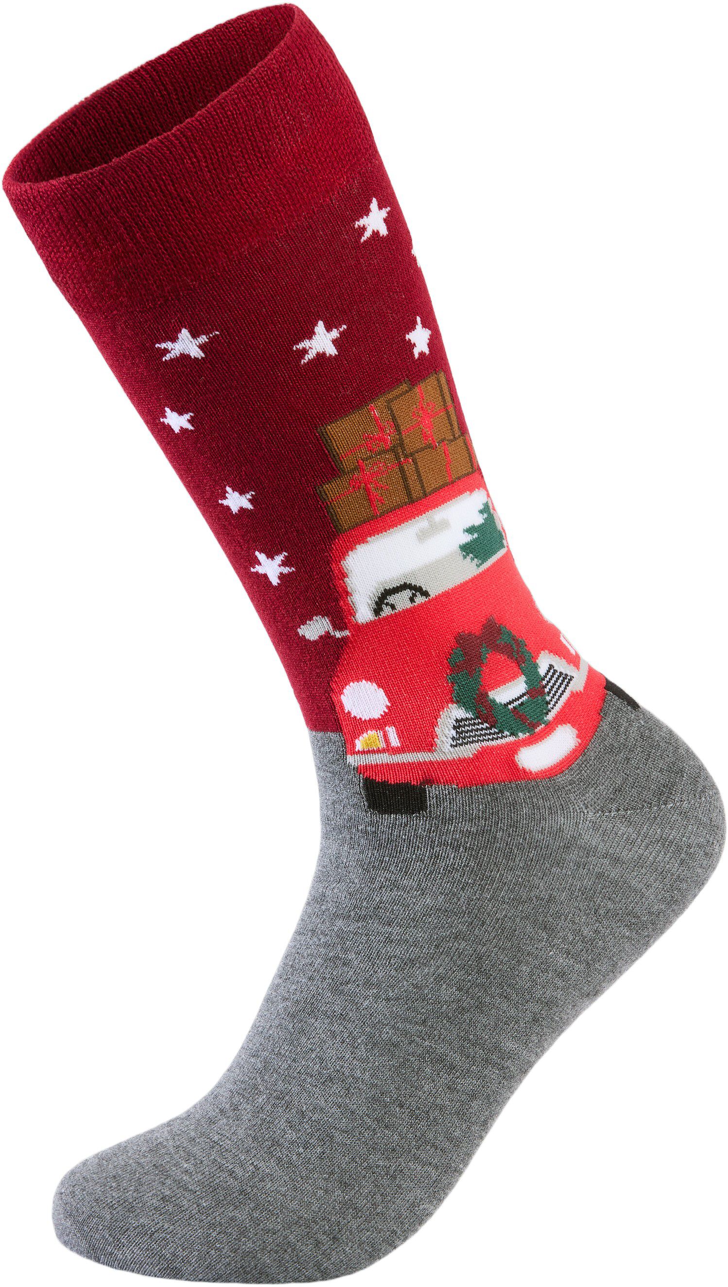 Christmas bamboo sock