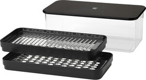 GRATE-IT rivjärn med behållare black