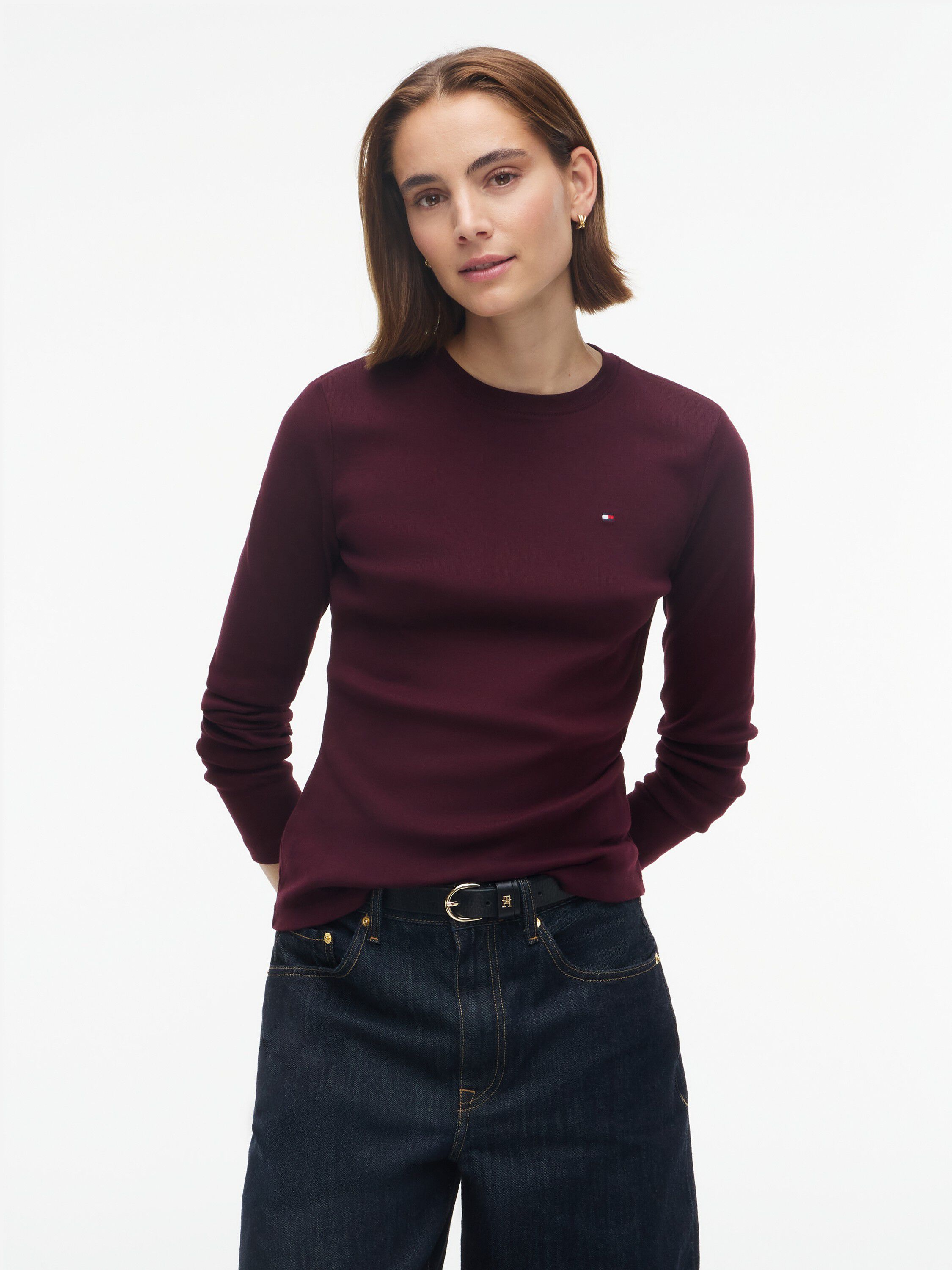 Slim Crew Neck Long Sleeve T-Shirt