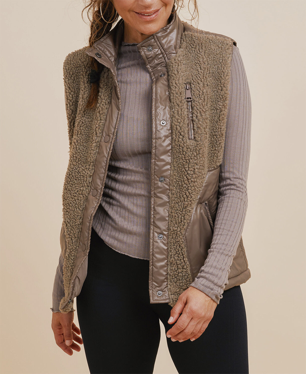 Glacier Fleece Vest - Nero