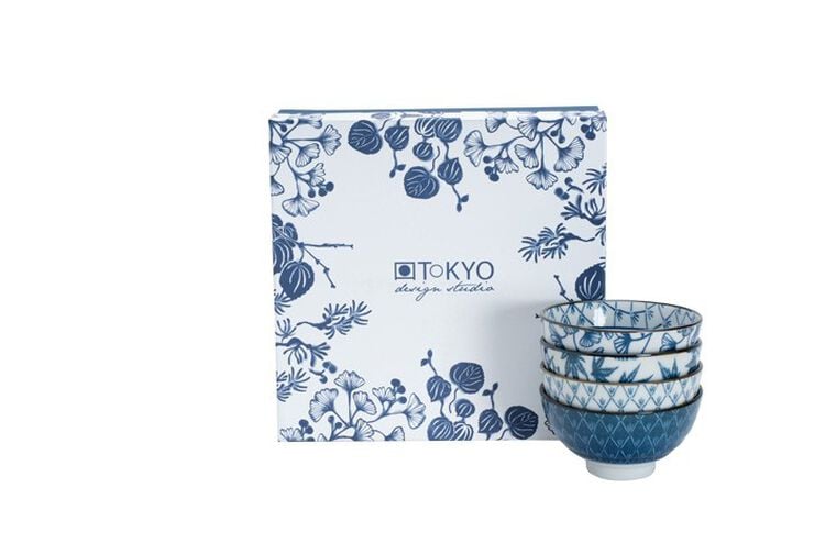 Flora Japonica Rice Bowl Giftset 4pcs 12x6. 4cm 300ml 16700 1