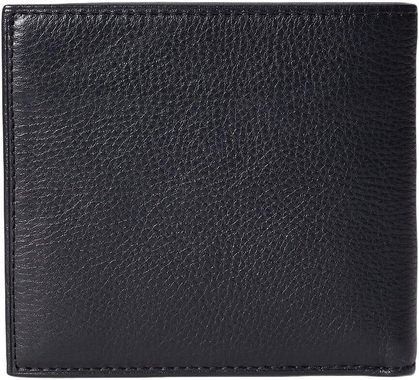 Pebbled Leather Billfold Coin Wallet
