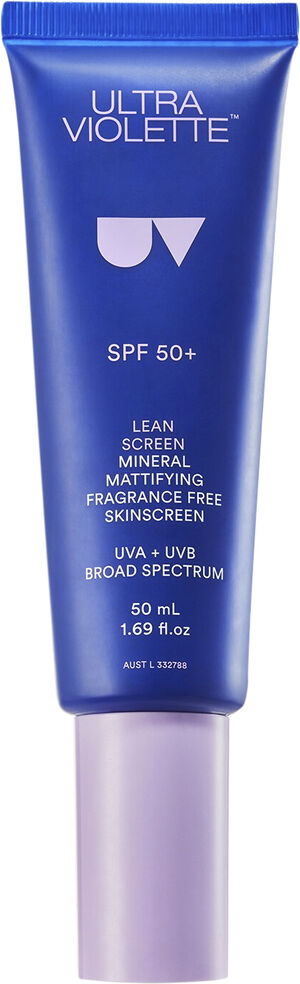 Lean Screen SPF50+ - Mineral Mattifierande, parfymfri hudkräm