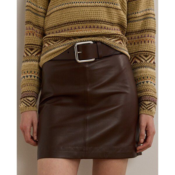 Lambskin Pencil Miniskirt