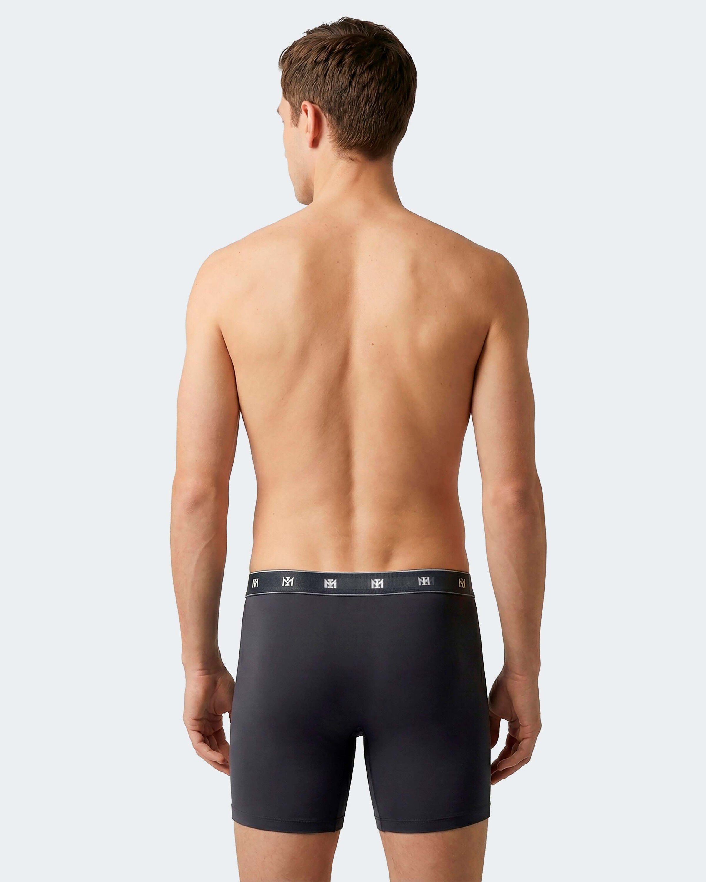 Pack of 2 long men's boxers in Lyocell