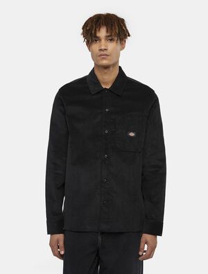 CORDUROY SHIRT LS BLACK