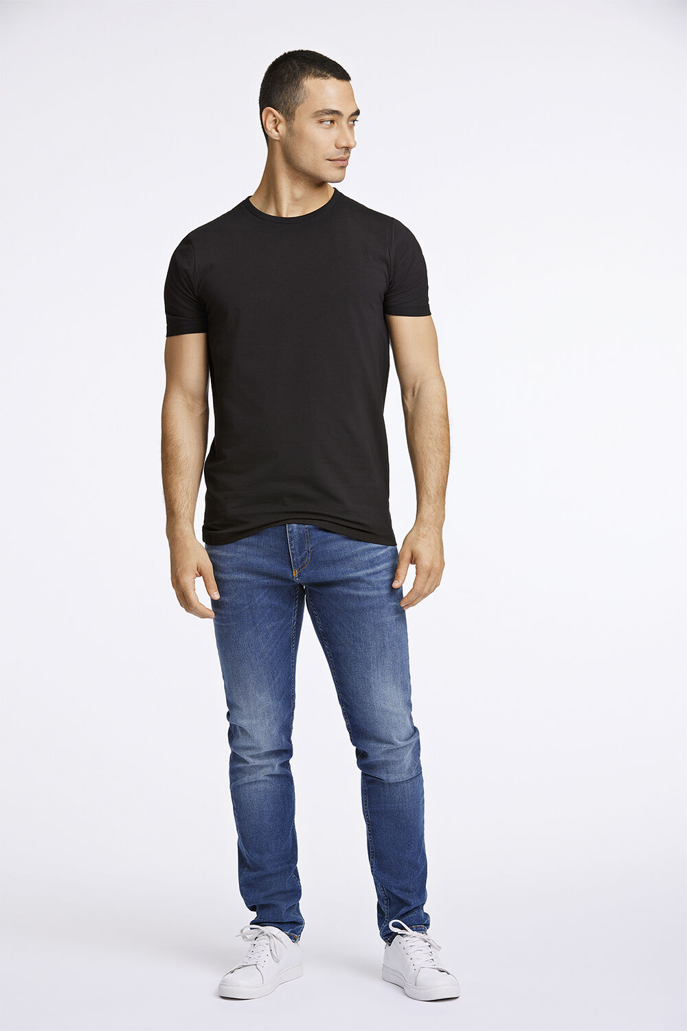 Mens stretch crew neck tee S/S