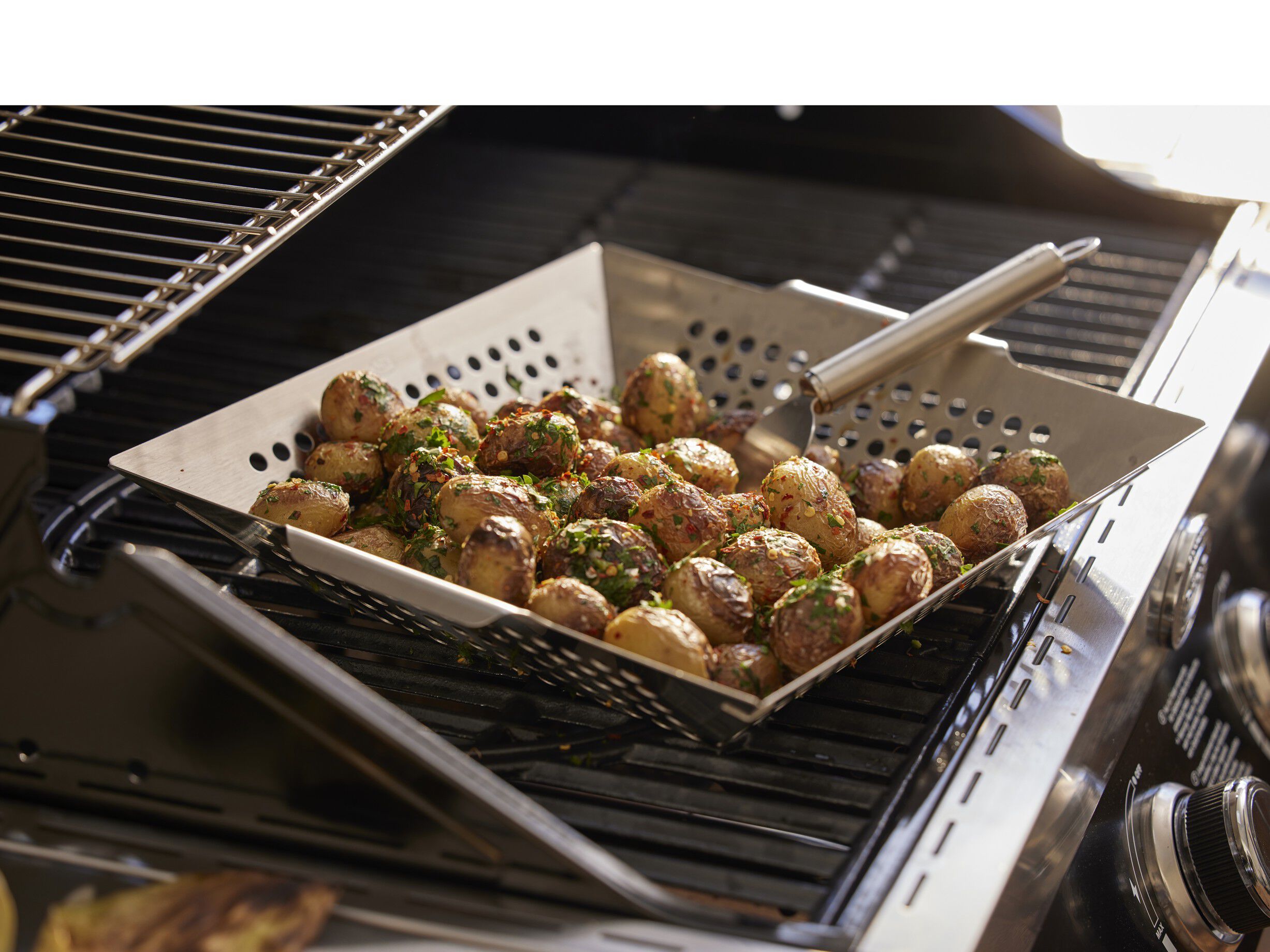 Grillbricka 33,5 x 30 x 6,5 cm 18/10 st&aring;l