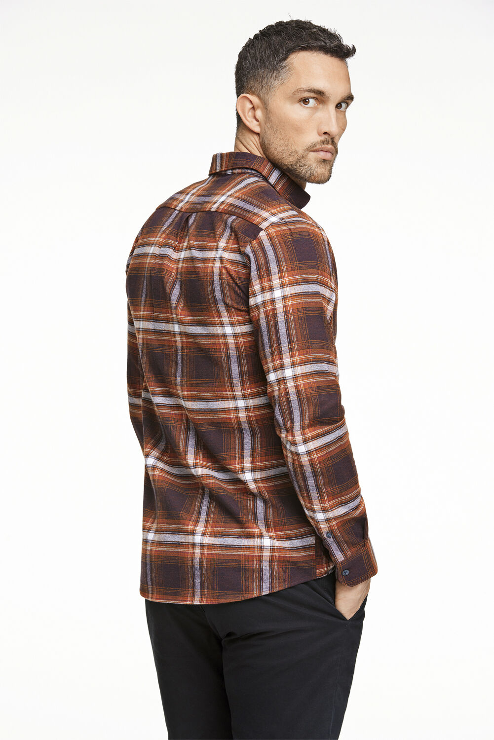 Brushed checked shirt L/S