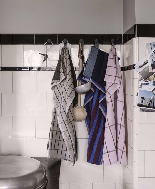 Hale Tea Towel - Sand/Black