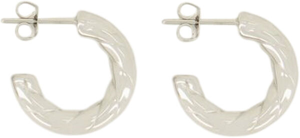 Open rope pattern earrings