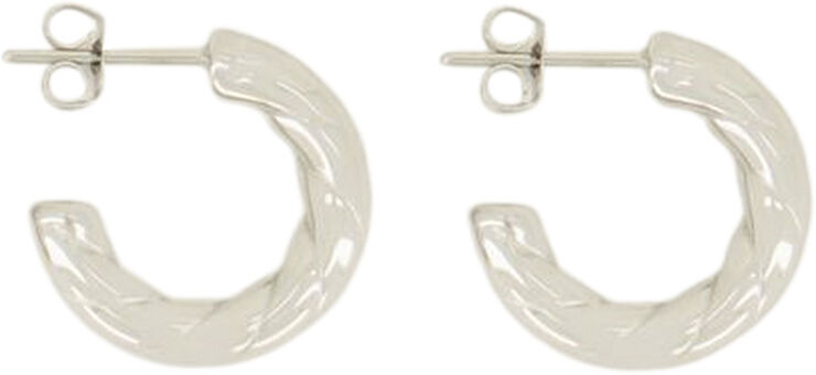 Open rope pattern earrings