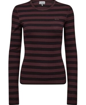 Soft Cotton Stripe Rib Longsleeve