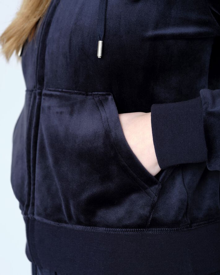 Robertson Classic Velour Zip Trough Hoodie