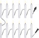 Christmas string, 12 candles, Extender, White, 1,3x11 cm