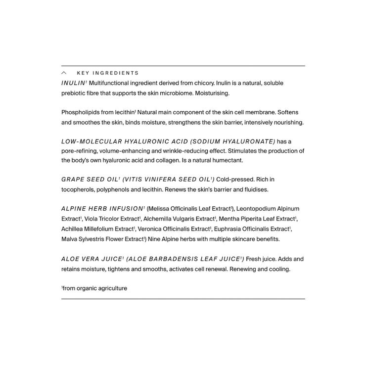 Organic Prebiotic Moisturizing Mask 50 ml.