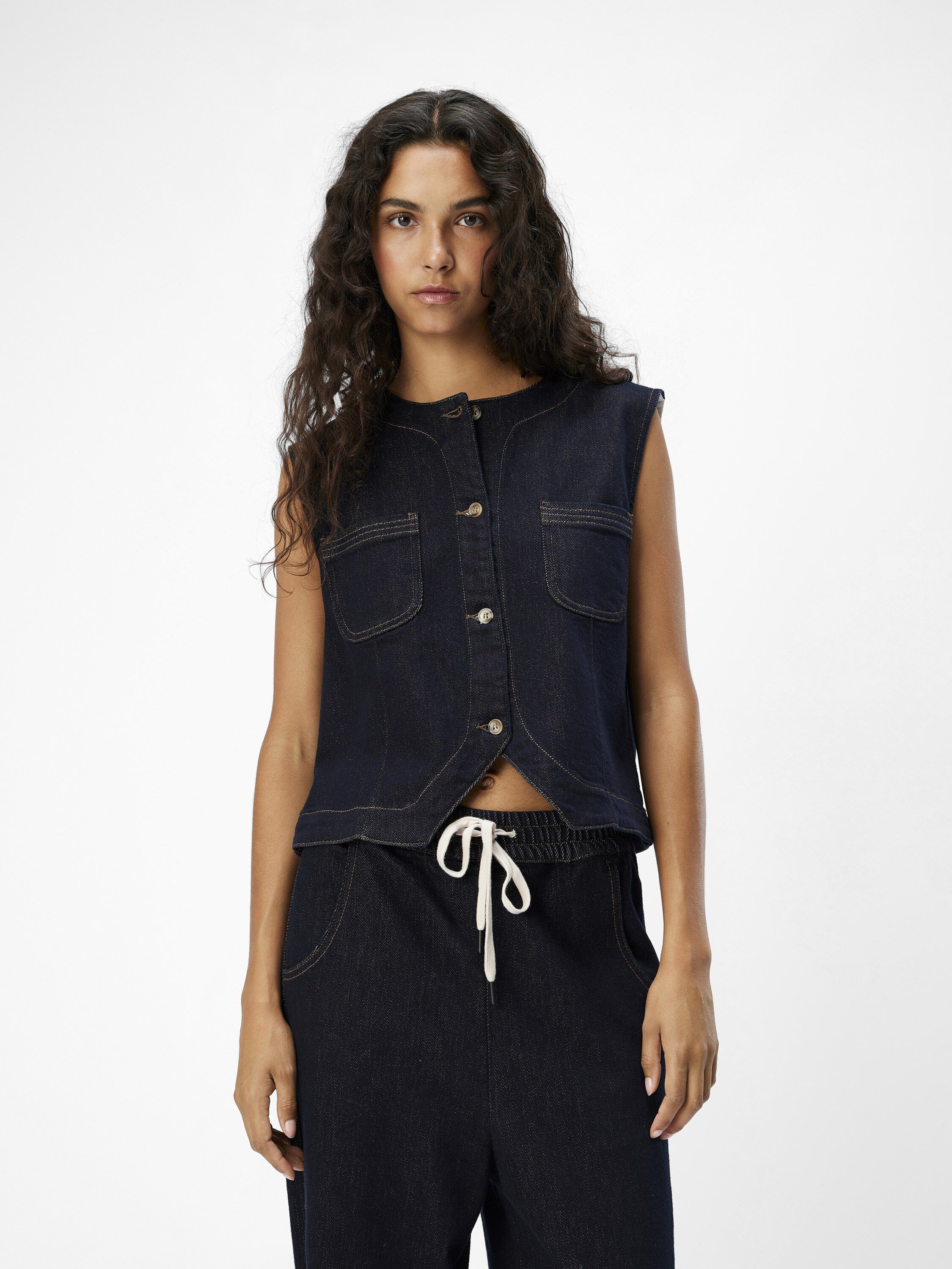 OBJCAMILLA DENIM WAISTCOAT 141 DIV