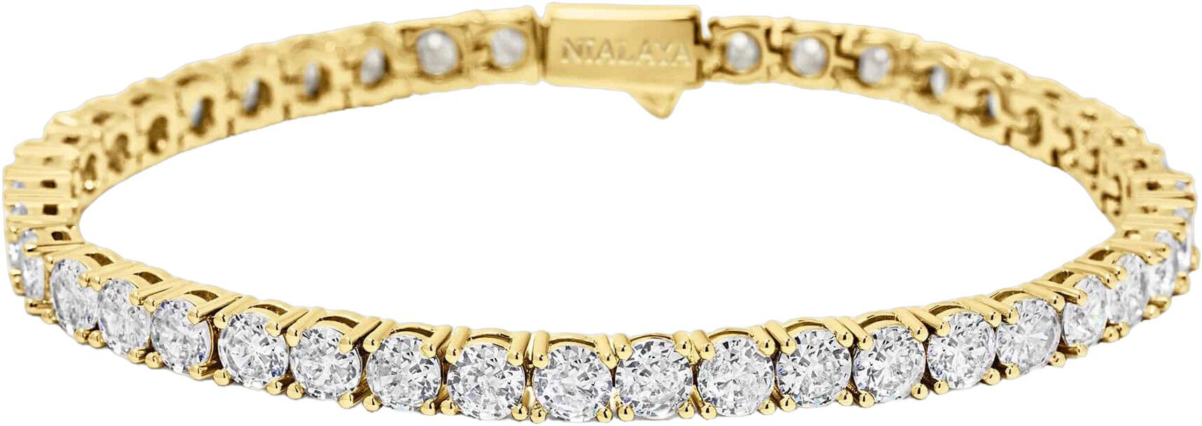 Tennis Bracelet with Gold