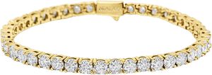 Tennis Bracelet with Gold