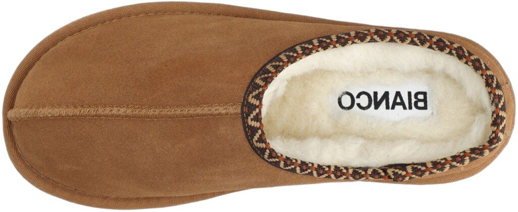 BIASNOW Flatform Binded Slip In Shoe Suede