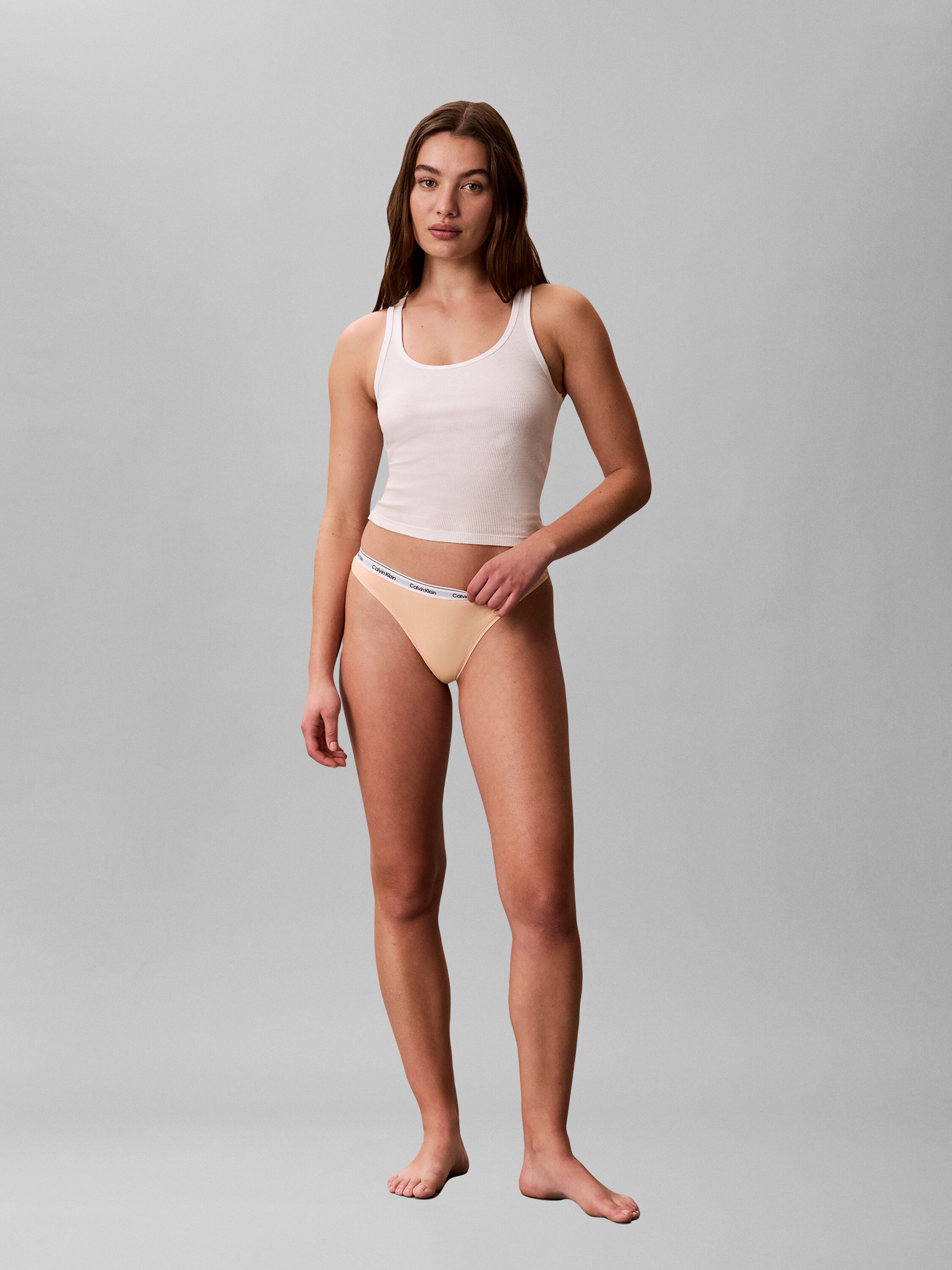 CK Monogram Print Thong