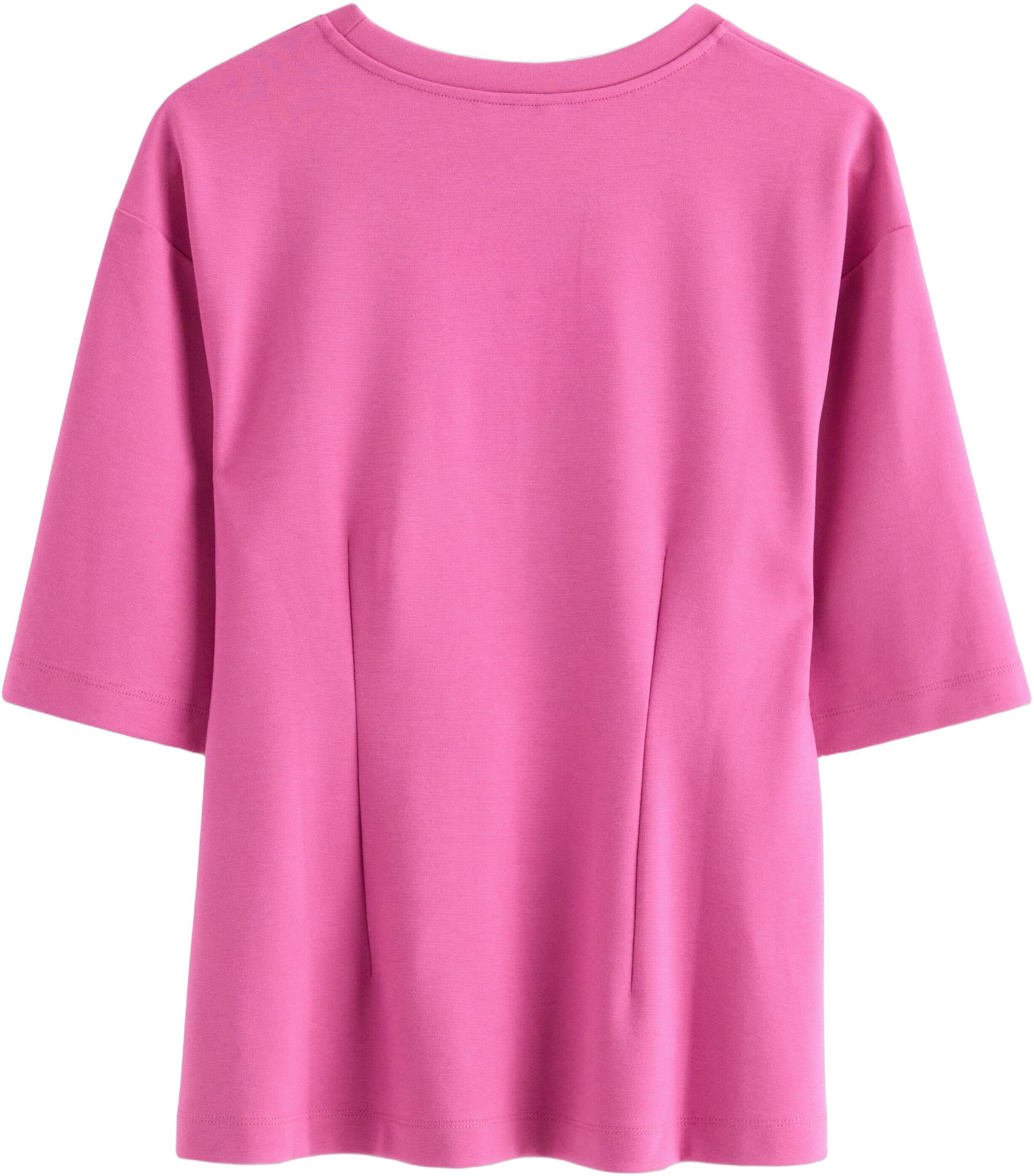 Peplumtopp i mjuk viskos med figurn