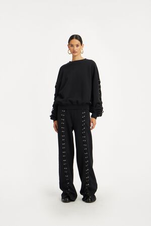 LACING CREWNECK
