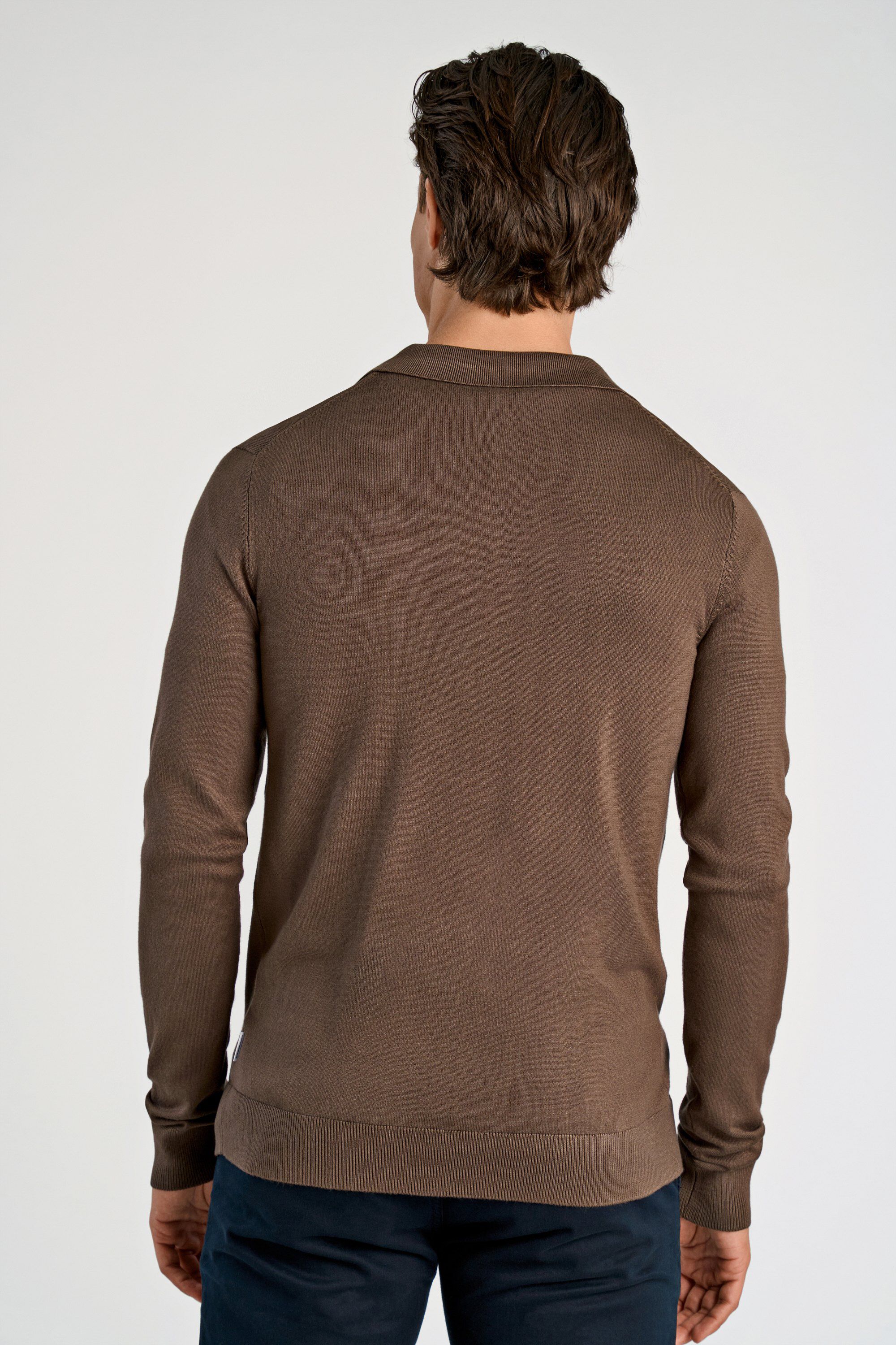 Ecovero L/S v-neck polo