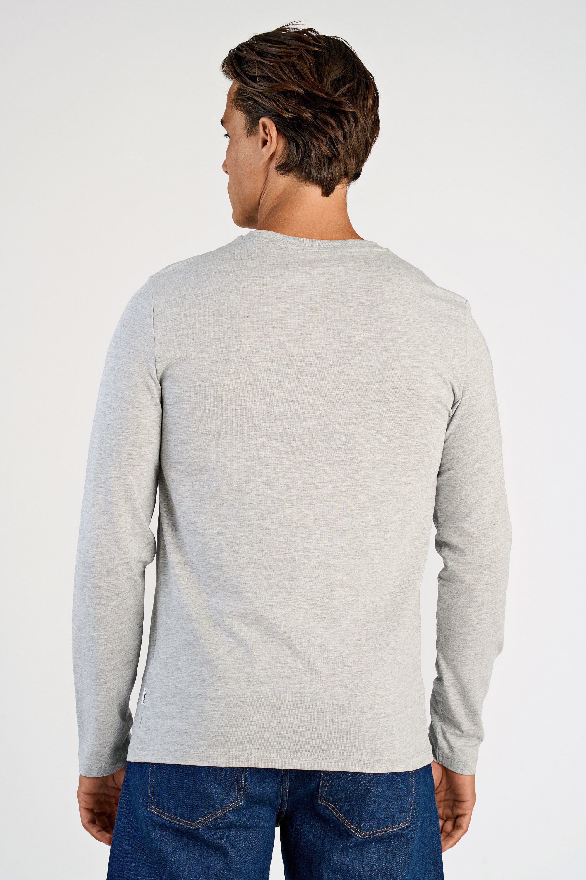 Basic o-neck stretch tee L/S