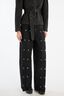 BUTTON DETAIL WIDE JEANS