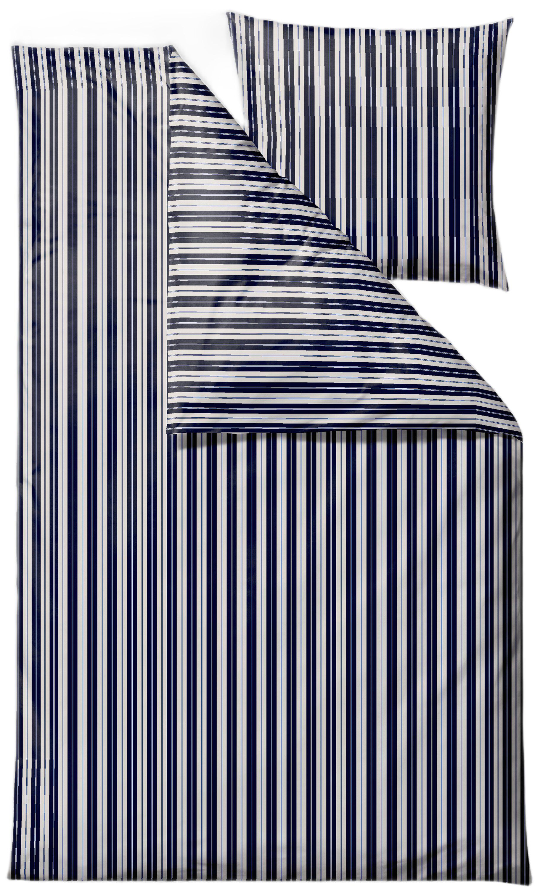 P&aring;slakanset 140x220 Flow Navy blue