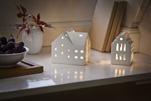 Urbania lyshus Stald H10. 5 cm hvid